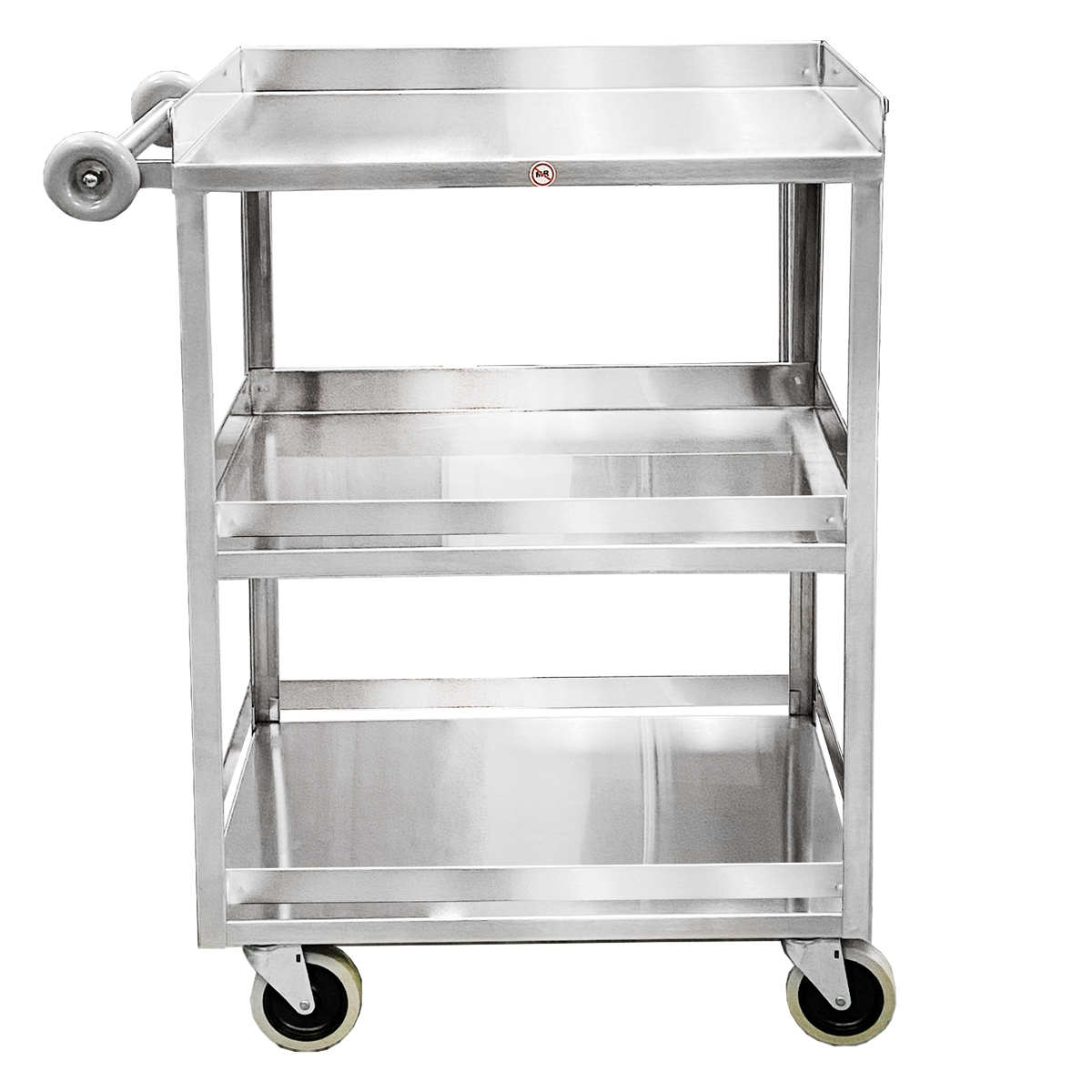 Blickman 7534SS-GR utility cart with 5 guardrails
