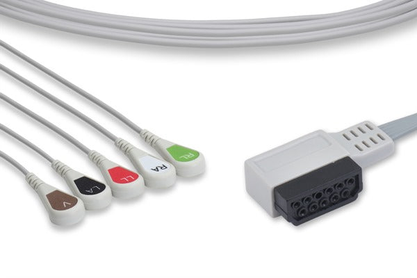 Cables & Sensors Philips Compatible ECG Telemetry Leadwire - M4725A