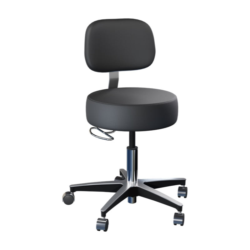 11001-Century-Backrest-No-Footring-caster-wheels_Black_Satin-whitebg