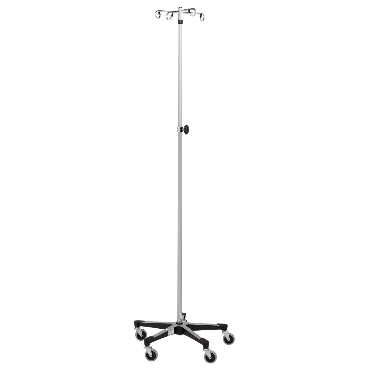 Blickman 1350-4 heavy-duty IV stand with 4 hooks