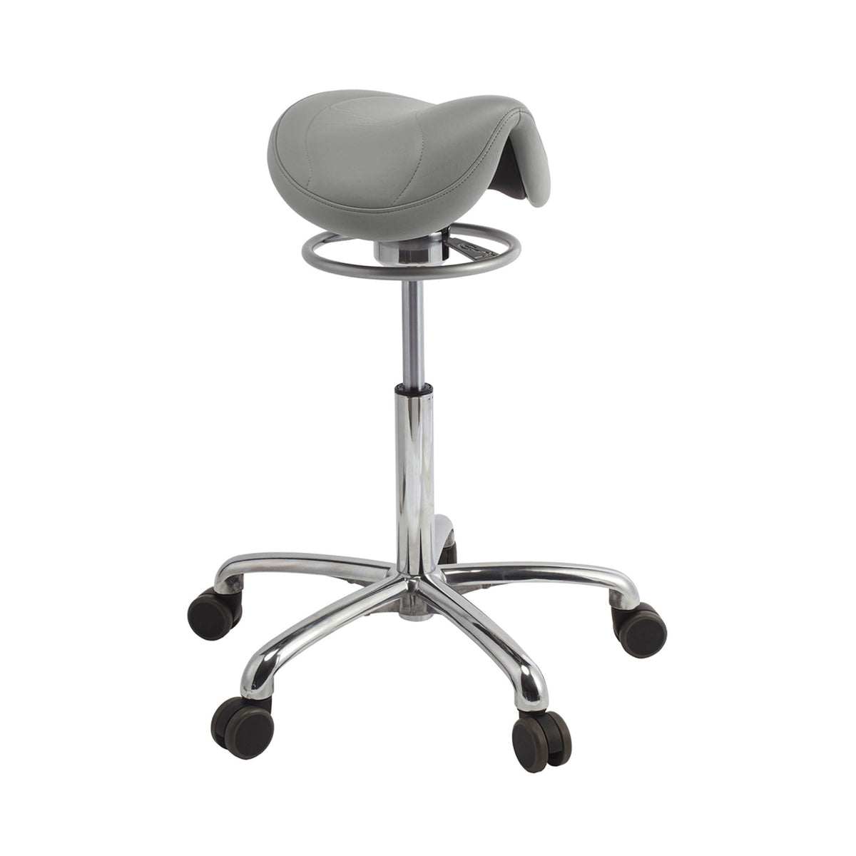 Brewer 135AS Amazone saddle stool in Dove Gray
