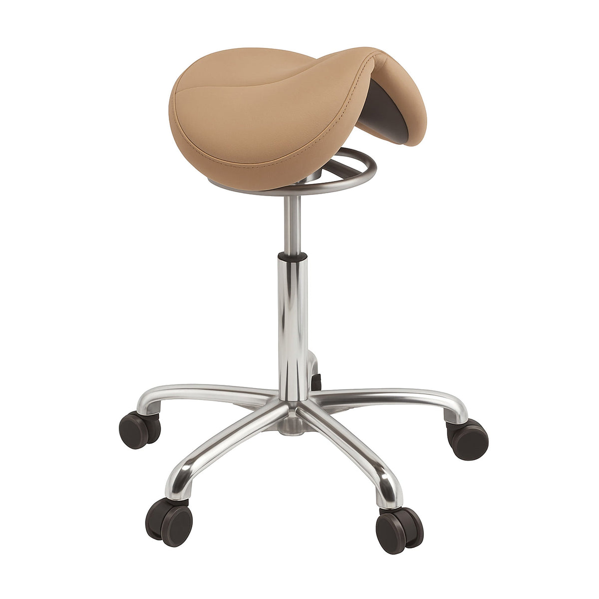 Brewer 135 Series Saddle Stools - Jumper 135JS & Amazone 135AS - Jumper (17" seat) / High height / Papyrus (Tan)
