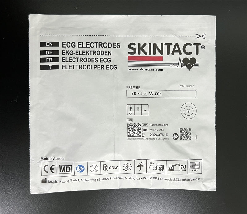 Schiller Holter Snap Electrode with Aqua-Tac Gel - Box of 1500