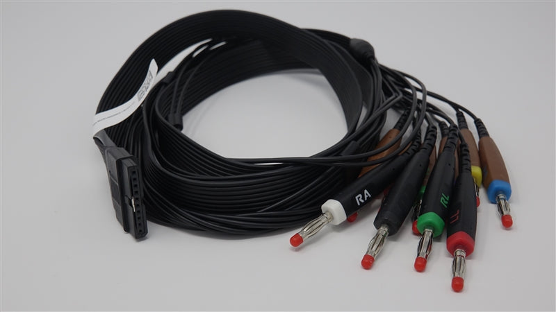 Schiller 10-Wire Patient ECG Cable, Banana Plug, AHA for FT-1 (2.400331)