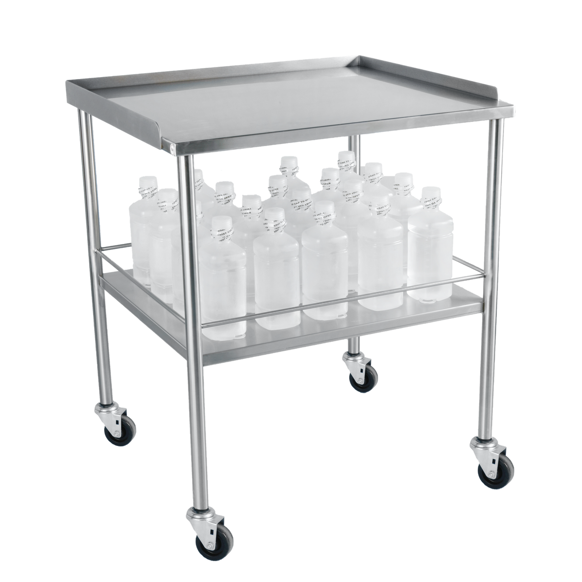 Blickman 3026SS stainless steel mobile stand for tabletop warming cabinet