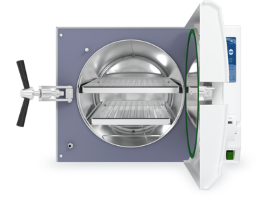 Tuttnauer 3870EAP Large Capacity Automatic Autoclave - open door