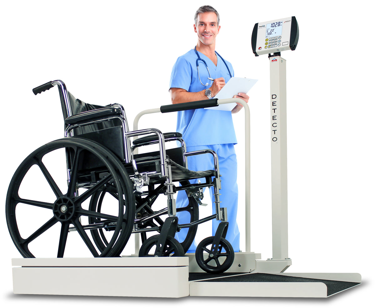 Detecto 6495 Stationary Digital Wheelchair Scale - view 4
