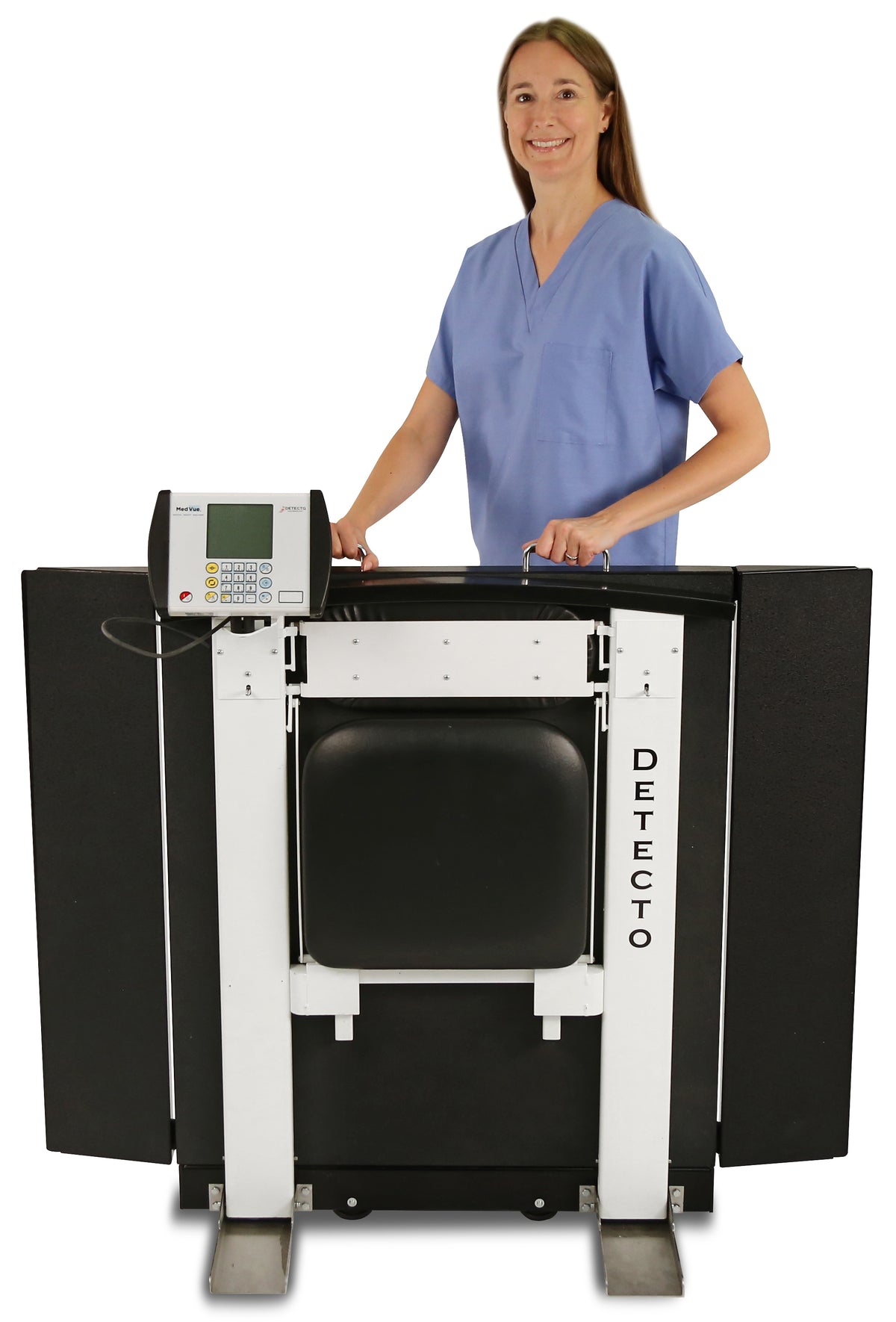 Detecto 6570 Portable Wheelchair Scale with Folding Column & Seat - view 5