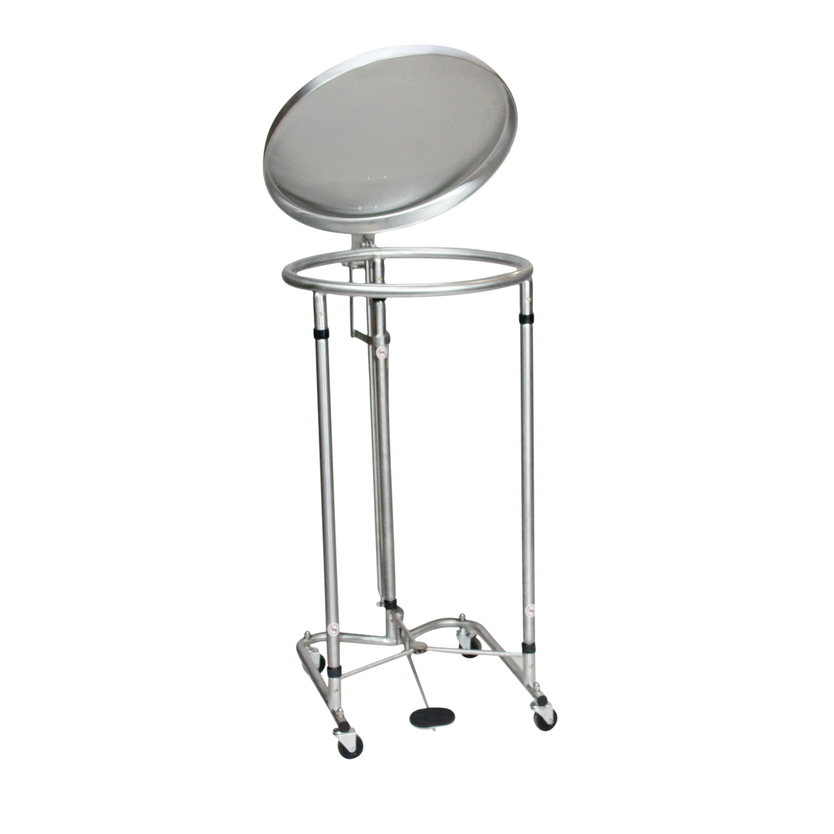 Blickman 7774SS-LF stainless steel hamper with foot-operated lid