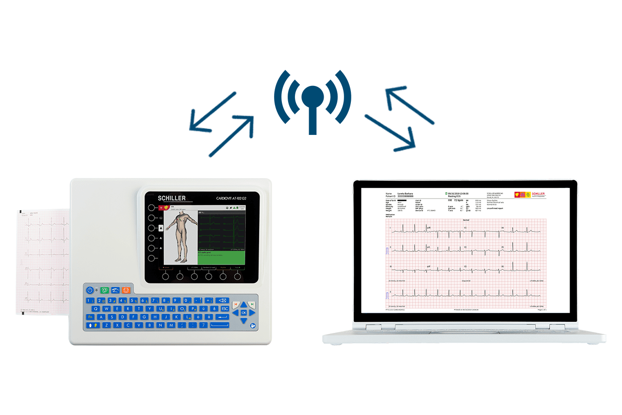 Schiller Cardiovit AT-102 G2 with Advanced Connectivity Kit (0A.108000+DICOM/HL7/PDQ/XML/Worklist/Orders)