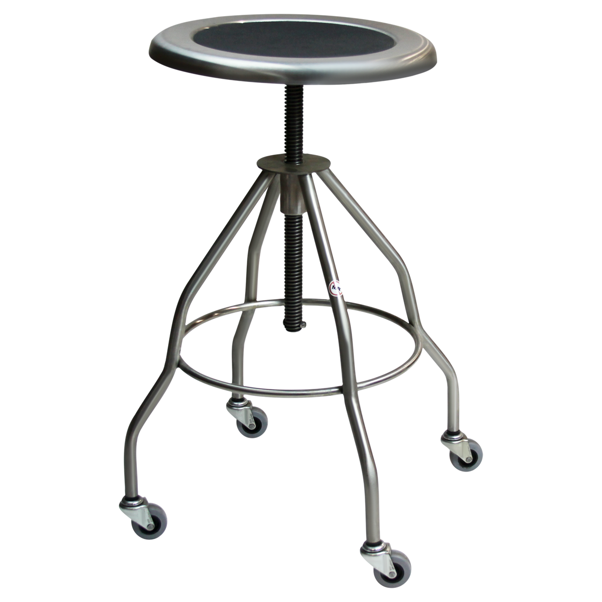 Blickman 7745SS Clifton stainless steel revolving stool