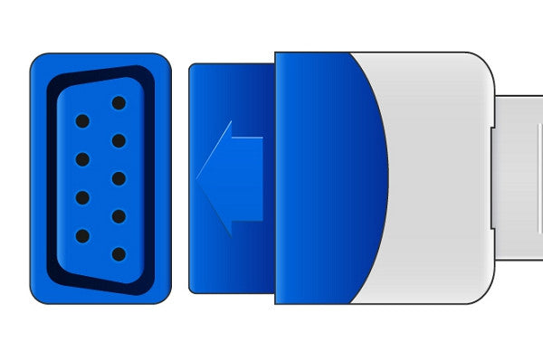 Cables & Sensors Datex Ohmeda Compatible SpO2 Adapter Cable - TS-G3