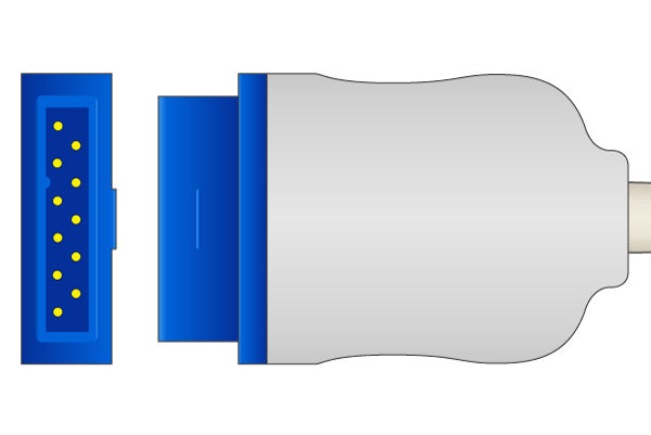 Cables & Sensors GE Healthcare > Marquette Compatible SpO2 Adapter Cable - 7 ft.