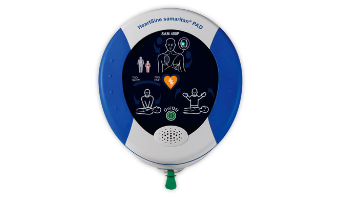 Stryker HeartSine samaritan PAD 450P AED with CPR Rate Advisor