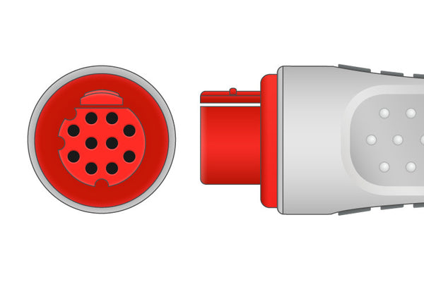 Cables & Sensors Datex Ohmeda Compatible IBP Adapter Cable with Utah Connector - 650-217