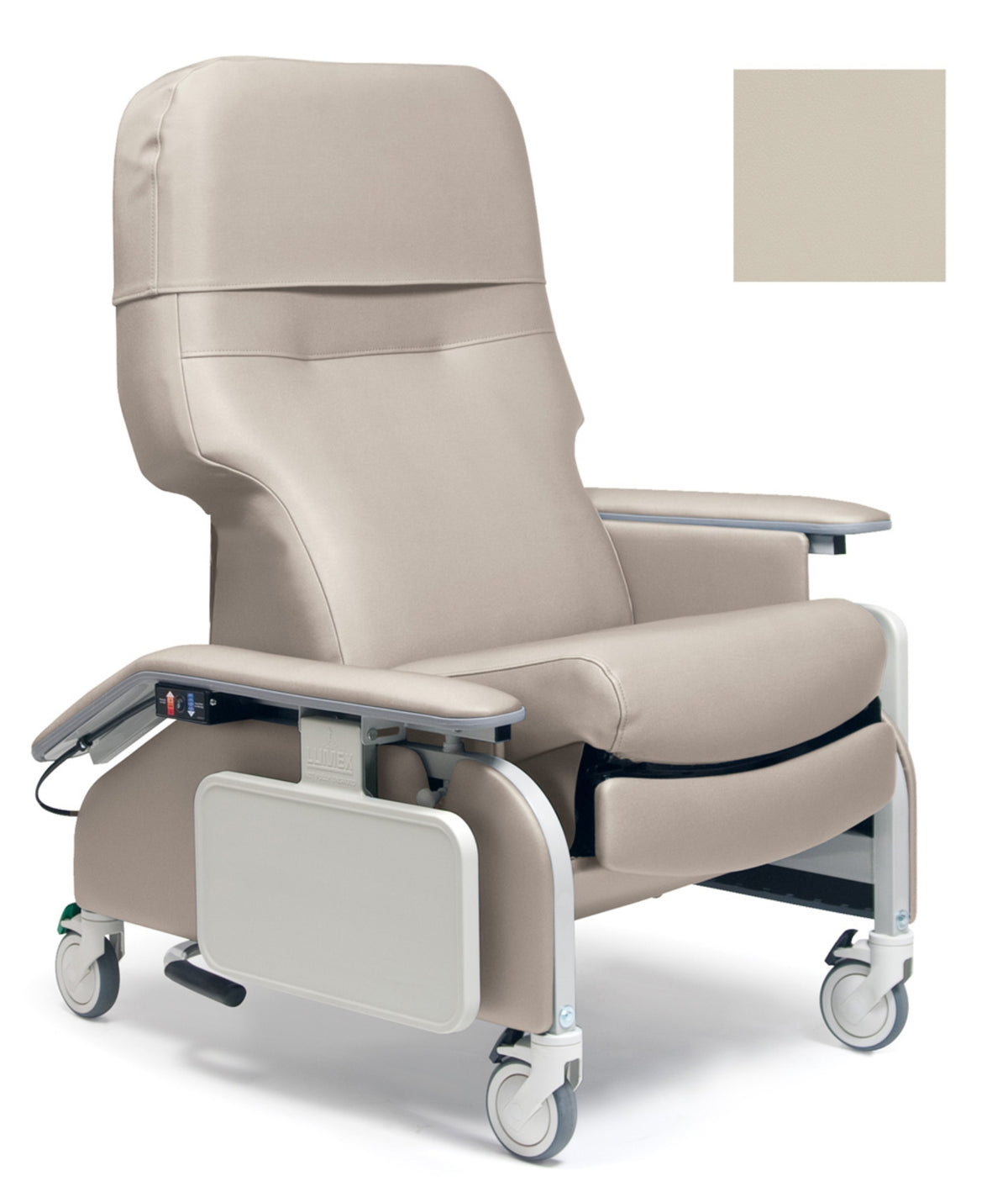 Lumex 566DG Deluxe Clinical Care Recliner with Drop Arms in Oatmeal