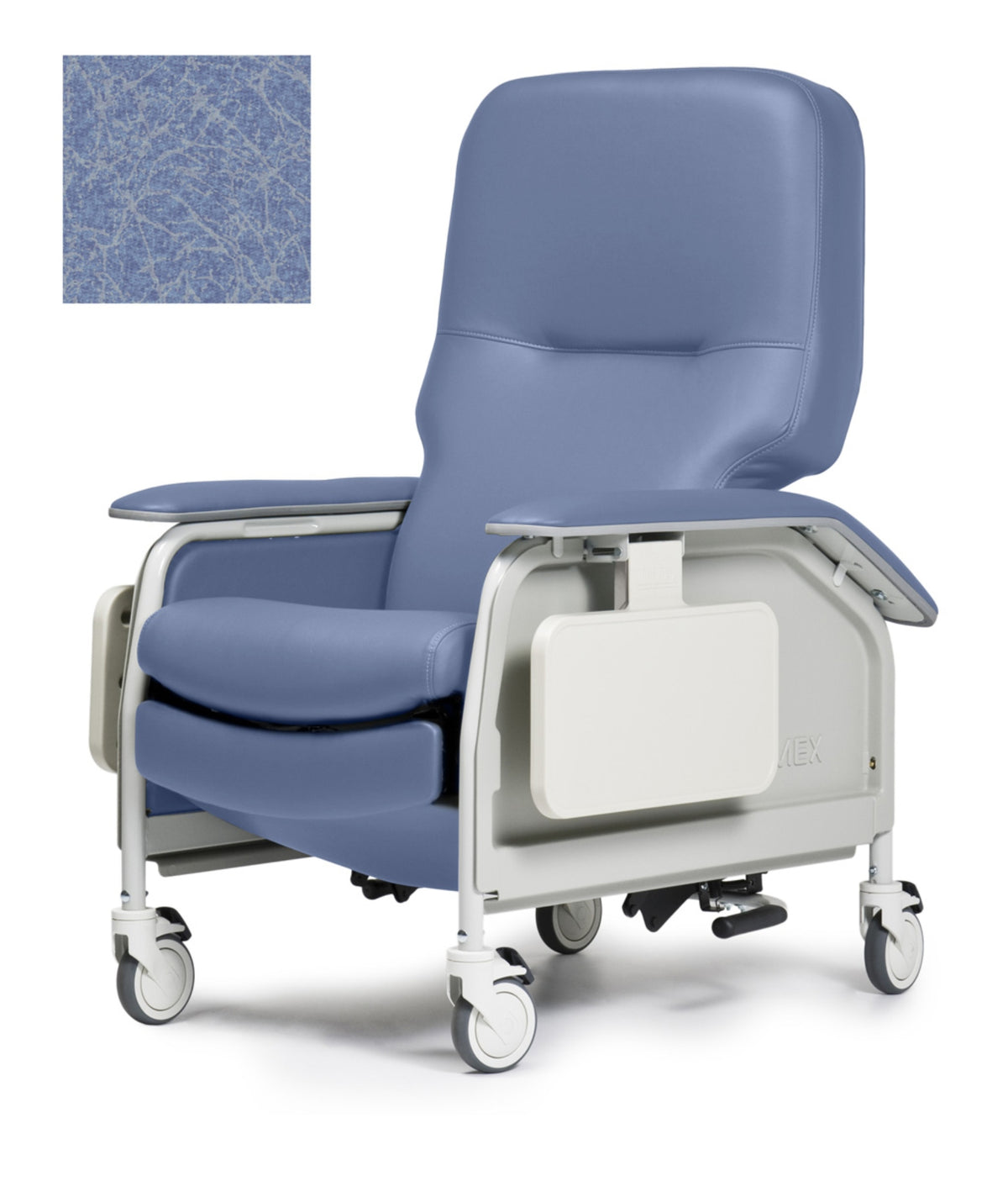 Lumex 566G Deluxe Clinical Care Recliner in Ice Blue