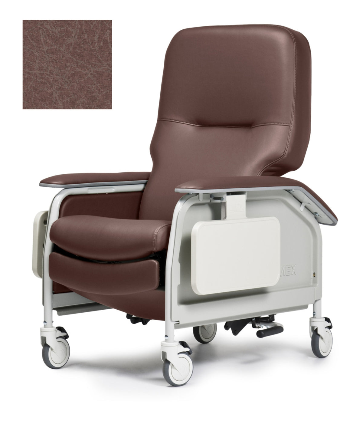 Lumex 566G Deluxe Clinical Care Recliner in Wineberry