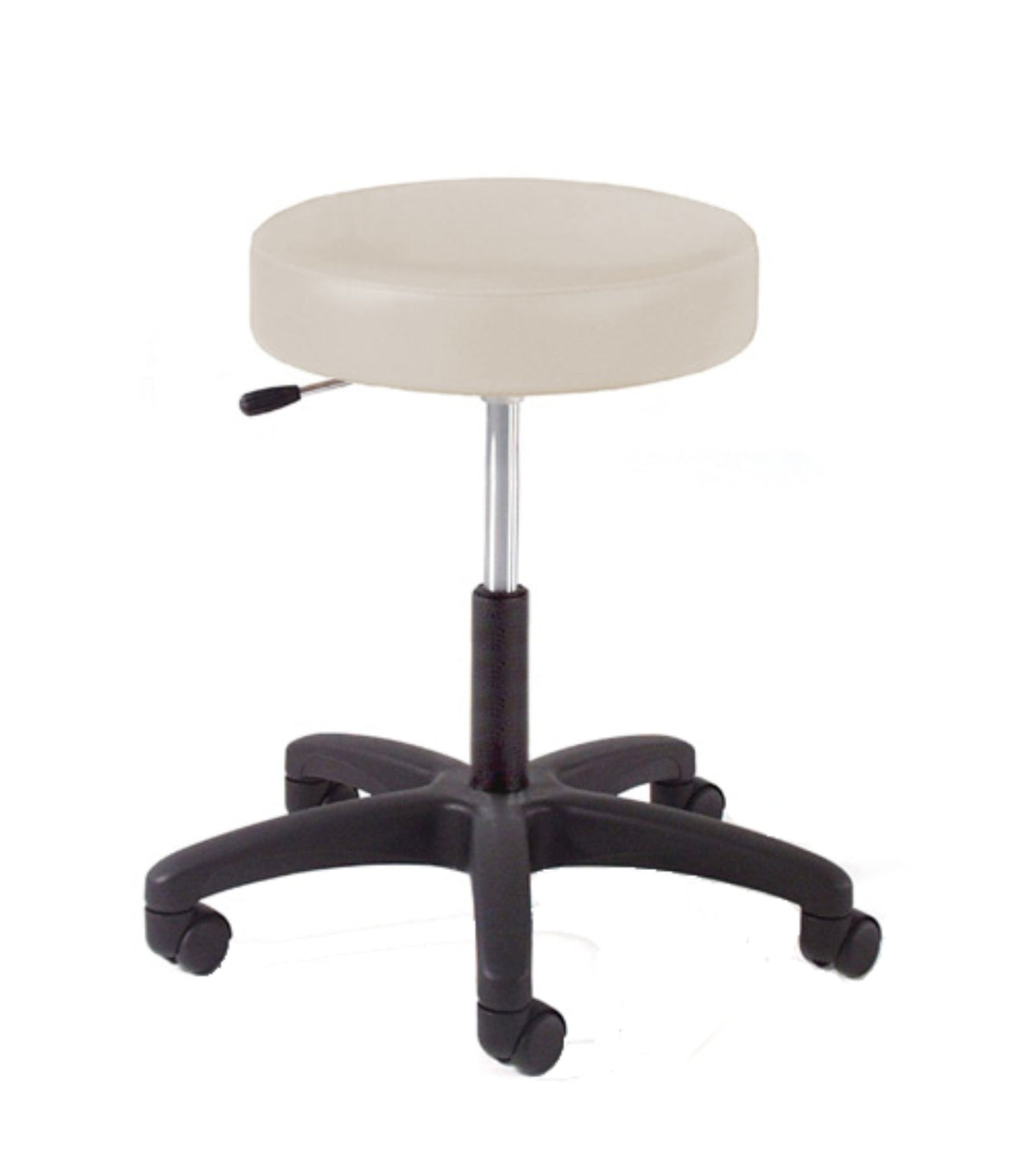 Lumex 9501-10BFR lab-height stool with backrest and foot ring