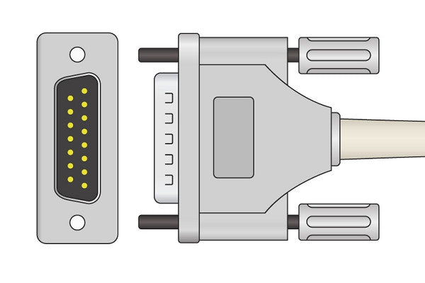 Cables & Sensors Schiller Compatible Direct-Connect EKG Cable - 2.400095
