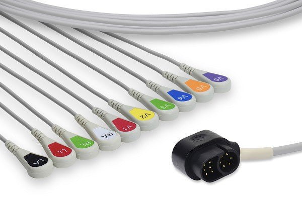 Cables & Sensors Zoll Compatible Direct-Connect EKG Cable - 8300-0802-01