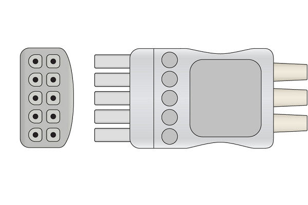 Cables & Sensors Mindray > Datascope Compatible ECG Leadwire - 0012-00-1514-03