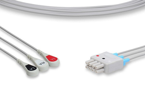 Cables & Sensors Nihon Kohden Compatible ECG Leadwire - BR-913P