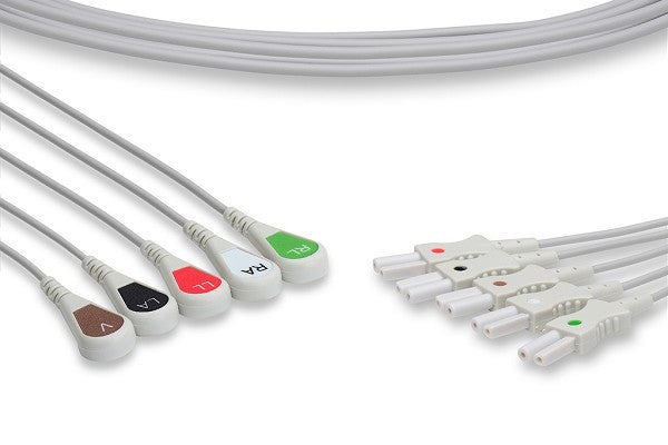 Cables & Sensors Spacelabs Compatible ECG Leadwire - 700-0007-08