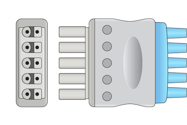 Cables & Sensors Mindray > Datascope Compatible ECG Leadwire - 0012-00-1261-07 (3-Leads Snap)