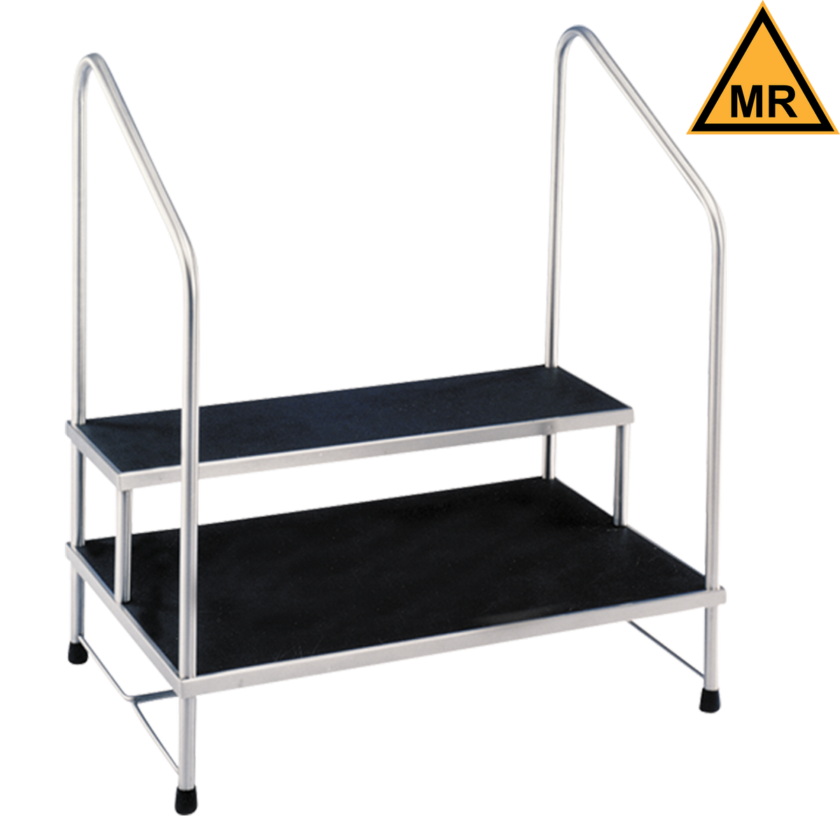Blickman 7764MR-HR double step stool with handrails
