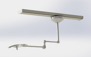 Burton Outpatient LED on Fastrac ceiling track
