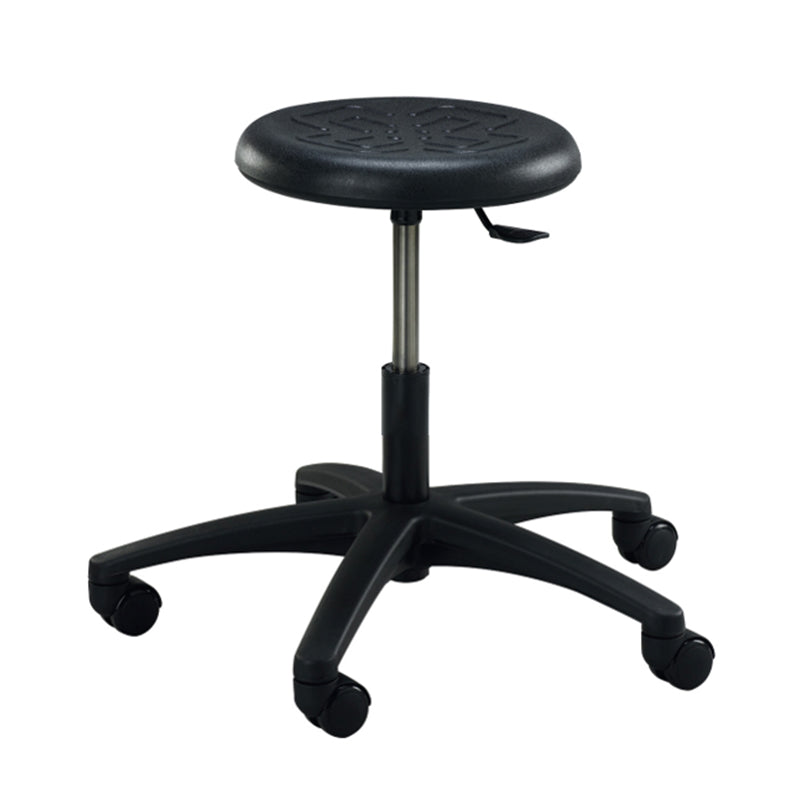 Brewer Polyurethane Stools - PR Round, PS Work & PT Tilting Stools - Round seat (PR) / Table height / Casters