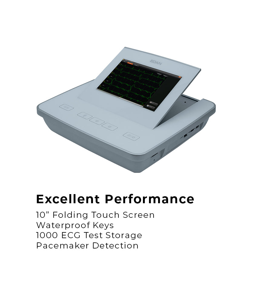 Edan SE-1202 ECG machine side view
