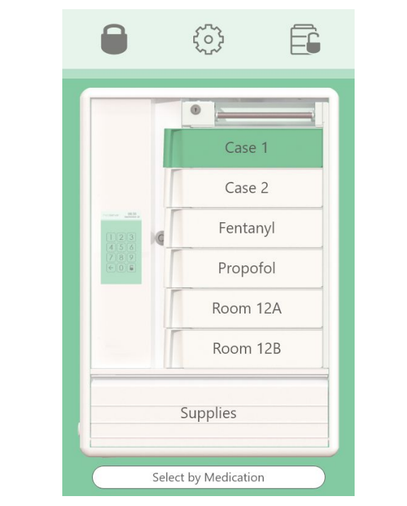 Caredirect Medserve Cabinet with RFID Badge Reader - Efficient and Secure Medication Management
