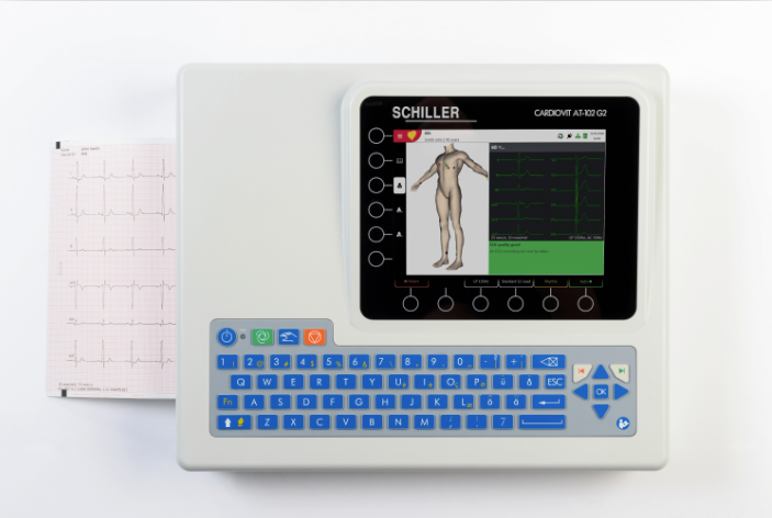 Schiller Cardiovit AT-102 G2 EKG with Interpretation Software and Built-in Printer (0A.108000)