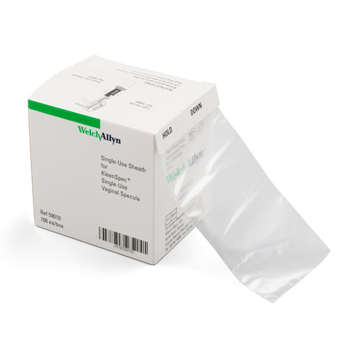 Welch Allyn KleenSpec Cordless Illuminator Disposable Sheaths – 100/Box, 5 Boxes/Case (59010)