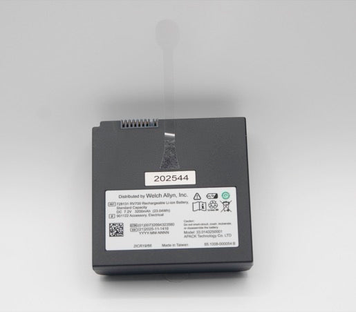 Welch Allyn RetinaVue 700 Lithium-Ion Battery – 7.2 V, 3200 mAh, Standard Capacity (728131)
