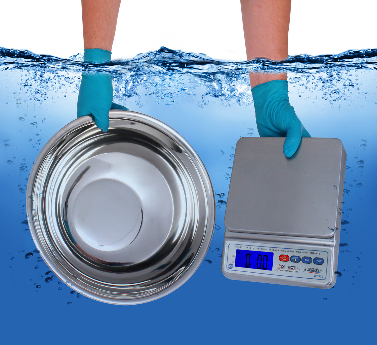 Detecto Mariner Waterproof Wet Diaper / Underpad Scale - view 5