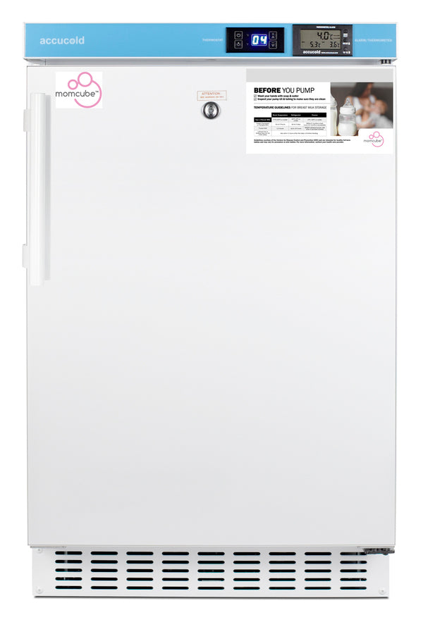 Accucold MOMCUBE ACR45LMC breast milk refrigerator, front