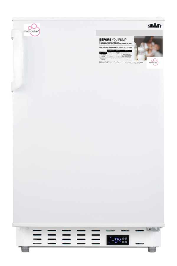 Accucold MOMCUBE ALFZ36MC breast milk freezer, front