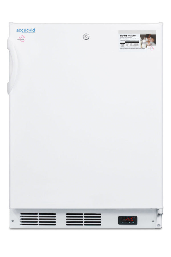 Accucold MOMCUBE VT65MLBIMCADA ADA built-in breast milk freezer, front