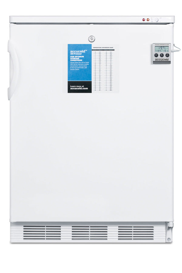 Accucold VT65MLMED medical freezer, front
