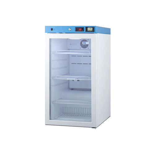 Accucold ACR32G glass door, angled view