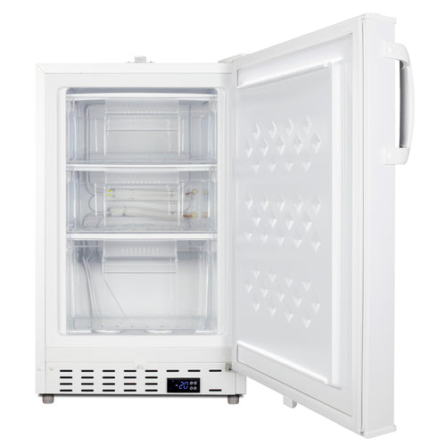 Accucold ADA305AF open showing pull-out drawers