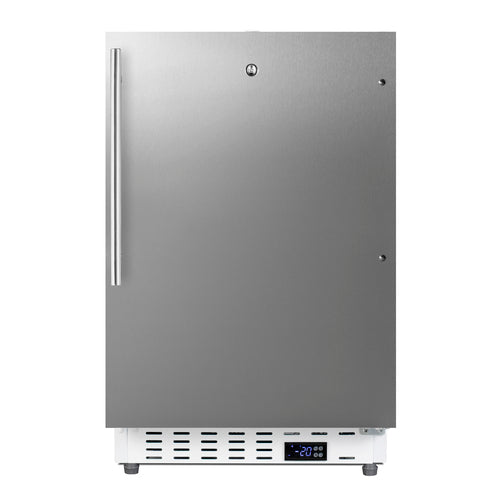 Accucold ADA305AFSSHV stainless steel door freezer front