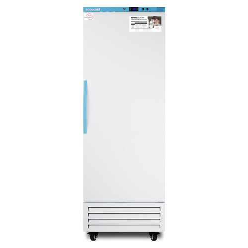 Accucold MOMCUBE AFS17PVMC upright breast milk freezer, front