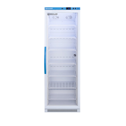 Accucold ARG15ML glass door laboratory refrigerator, front
