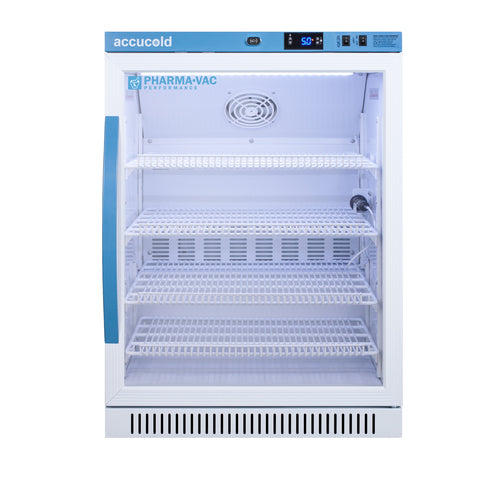 Accucold ARG6PV 6 cu.ft. ADA vaccine refrigerator, glass door