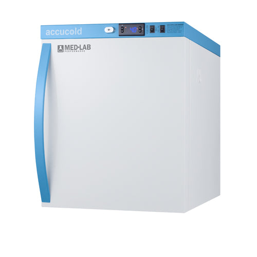 Accucold ARS1ML refrigerator, angled view