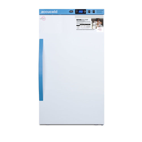 Accucold MOMCUBE ARS3MLMC breast milk refrigerator, front